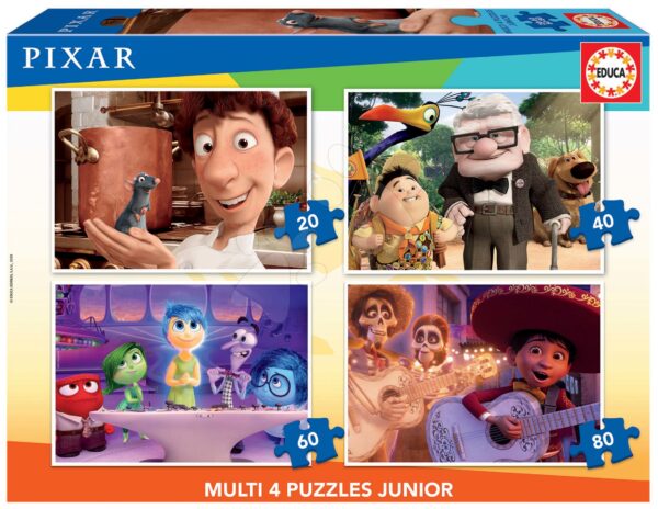Puzzle Pixar 2 Disney Multi 4 Junior Educa 20-40-60-80 darabos 4 évtől gyerek játék webáruház - játék rendelés online Puzzle és társasjátékok | Gyerek puzzle | Progresszív gyerek puzzle