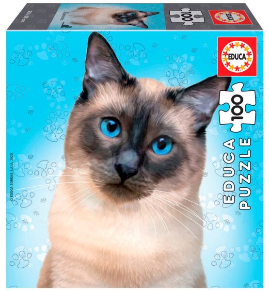 Puzzle Mini Box Siamese Educa 100 darabos 6 évtől gyerek játék webáruház - játék rendelés online Puzzle és társasjátékok | Gyerek puzzle | Gyerek puzzle 100-300 darabos