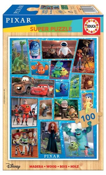 Fa puzzle Pixar Disney Educa 100 drabos 5 évtől gyerek játék webáruház - játék rendelés online Puzzle és társasjátékok | Gyerek puzzle | Fából készült Disney