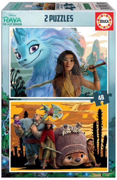 Puzzle Raya and the Last Dragon Educa 2x48 darabos 4 évtől gyerek játék webáruház - játék rendelés online Puzzle és társasjátékok | Gyerek puzzle | Gyerek puzzle 8 - 99 darabos