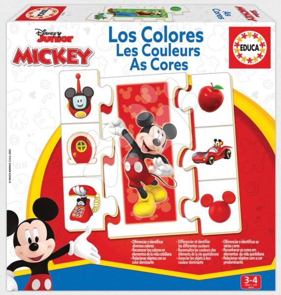 Oktatójáték Ismerkedünk a színekkel Mickey & Friends Educa 6 ábra 42 elemből 3 éves kortól gyerek játék webáruház - játék rendelés online Puzzle és társasjátékok | Társasjátékok | Gyerek társasjátékok