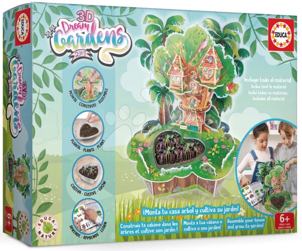 Kreatív alkotás 3D Dream Garden Casa Arbol Educa készítsd el a kertedet 6 évtől gyerek játék webáruház - játék rendelés online Kreatív és didaktikus játékok | Kézimunka és alkotás