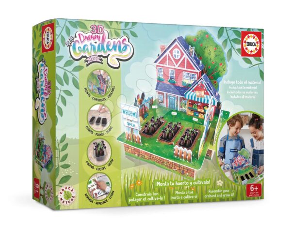 Kreatív alkotás 3D Dream Garden Huerto Educa Készítsd el a kertedet 6 évtől gyerek játék webáruház - játék rendelés online Kreatív és didaktikus játékok | Kézimunka és alkotás