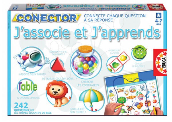 Educa oktatójáték Conector J'associe et J'apprends francia nyelven 14251 gyerek játék webáruház - játék rendelés online Puzzle és társasjátékok | Társasjátékok | Idegennyelvű társasjátékok