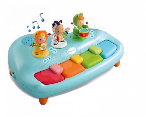 Smoby gyerek zongora Cotoons dallamokkal és figurákkal 211087 kék gyerek játék webáruház - játék rendelés online Bébijátékok | Érzékek és motorika fejlesztése   | Zenélő bébijátékok