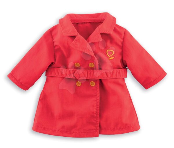 Kabát Trench Red Ma Corolle 36 cm  játékbaba részére 4 évtől gyerek játék webáruház - játék rendelés online Játékbabák gyerekeknek | Játékbaba ruhák