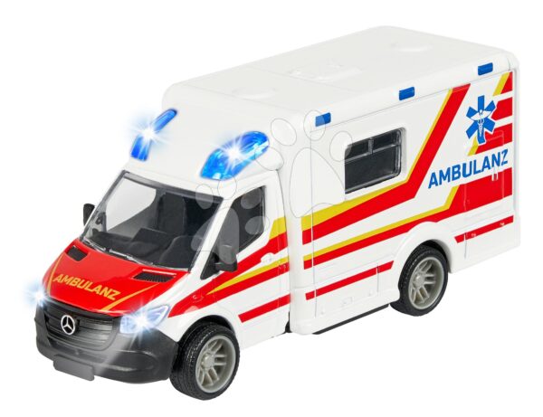 Menőautó Mercedes-Benz Sprinter Ambulance Majorette hanggal és fénnyel hossza 15 cm gyerek játék webáruház - játék rendelés online Játékautók és szimulátorok | Játékautók