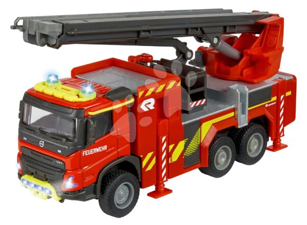 Tűzoltóautó Volvo Truck Fire Engine Majorette hanggal és fénnyel hossza 19 cm gyerek játék webáruház - játék rendelés online Játékautók és szimulátorok | Teherautók