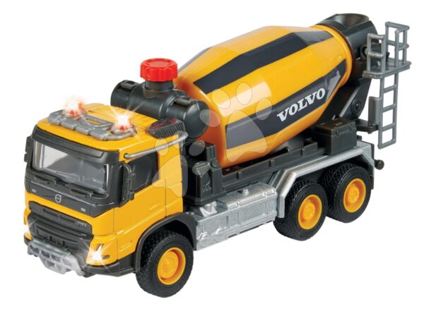 Betonkeverő autó Volvo Truck Cement Mixer Majorette hanggal és fénnyel hossza 19 cm gyerek játék webáruház - játék rendelés online Játékautók és szimulátorok | Játék építőgépek