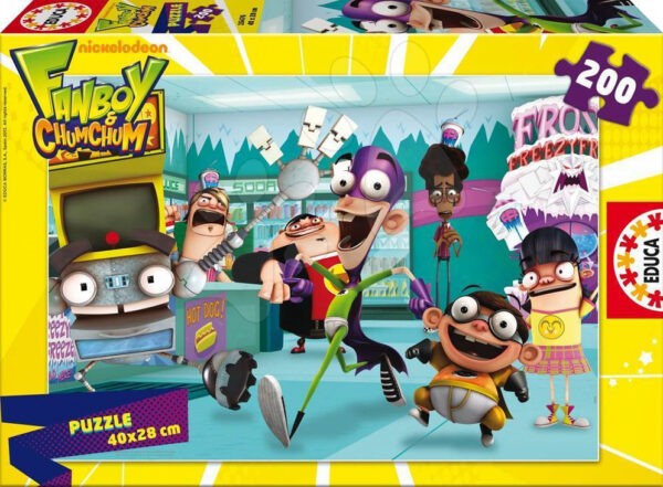 Gyerek puzzle Fanboy & Chum Chum Educa 200 db 15476 gyerek játék webáruház - játék rendelés online Puzzle és társasjátékok | Gyerek puzzle | Gyerek puzzle 100-300 darabos