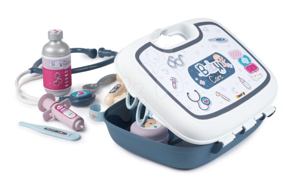 Nővér táska Baby Care Smoby 19 kiegészítővel és matricákkal 3 éves kortól gyerek játék webáruház - játék rendelés online Szerepjátékok | Orvosok és állatorvosok | Orvosi kocsik gyerekeknek