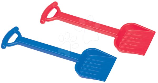 Lapát homokozóba erős Écoiffier 50 cm kék/piros 18 hó-tól gyerek játék webáruház - játék rendelés online Kerti játékok  | Homokozó játékok | Homokozó lapátok