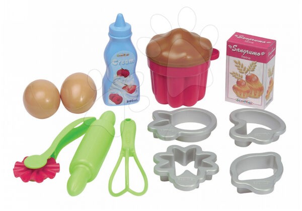 Écoiffier gyermek kiegészítők konyhába sütéshez 2642 zöld-ezüstös gyerek játék webáruház - játék rendelés online Játékkonyhák | Játékkonyha kiegészítők és edények