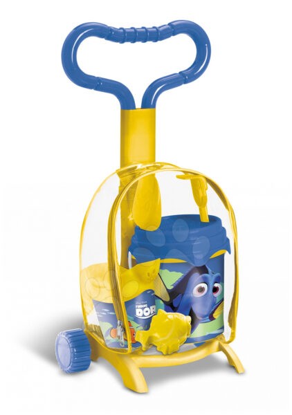 Mondo gyermek kiskocsi vödörrel Finding Dory 28306 sárga-kék gyerek játék webáruház - játék rendelés online Kerti játékok  | Homokozó játékok | Homokozó talicskák