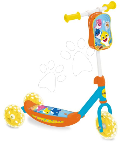 Háromkerekű roller Baby Shark Mondo táskával gyerek játék webáruház - játék rendelés online Járművek gyerekeknek | Rollerek | Háromkerekű rollerek
