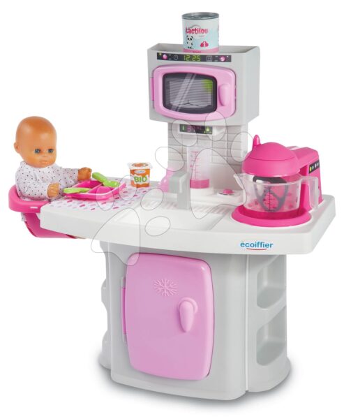 Konyhastúdió játékbabának The Baby's Kitchen Écoiffier főző- és étkezősarokkal 18 hó-tól gyerek játék webáruház - játék rendelés online Játékkonyhák | Egyszerű játékkonyhák