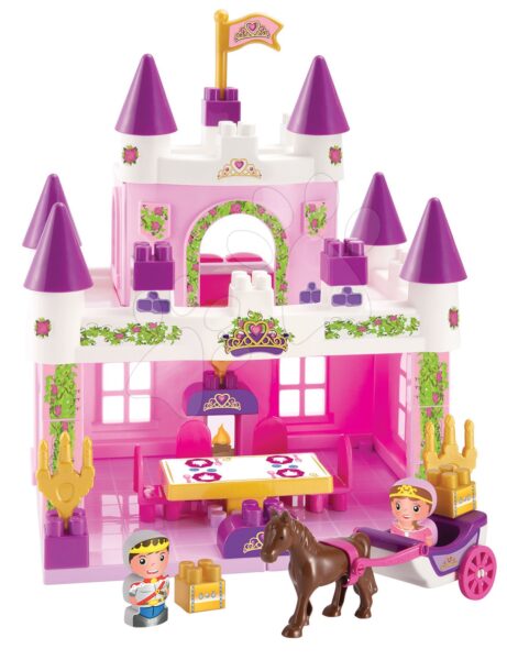 Építőjáték kastély hercegnővel Abrick Écoiffier és herceggel hintón és bútorok 18 hó-tól gyerek játék webáruház - játék rendelés online Építőjátékok | Abrick építőkockák