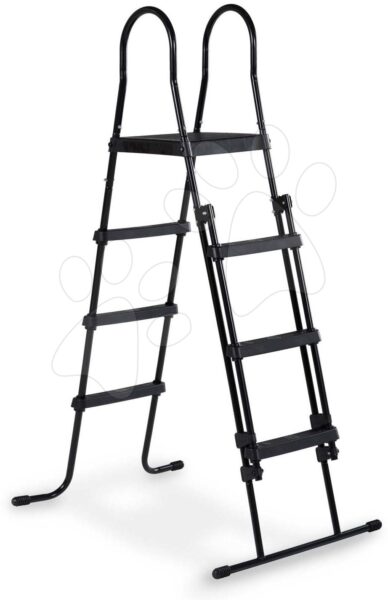 Medence létra pool ladder Exit Toys 108-122 cm magas kerethez fémváz csúszásmentes fekete gyerek játék webáruház - játék rendelés online Kerti játékok  | Sport és kerti játékok | Medencék és kiegészítők | Medence létrák