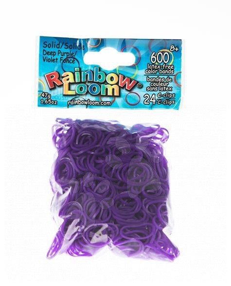 Rainbow Loom eredeti gumik gyerekeknek átlátszó 600 darab 20004 sötétlila gyerek játék webáruház - játék rendelés online Kreatív és didaktikus játékok | Loom Bands gumik | Rainbow Loom | Rainbow Loom neon gumik