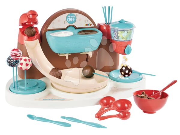 Játékos szakács receptekkel és formákkal Chef Cake Pops Factory Smoby nyalókák és csoki bonbon készítésére kiegészítőkkel 5 évtől gyerek játék webáruház - játék rendelés online Játékkonyhák | Játék cukrászda