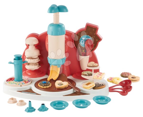 Játékos szakács receptekkel gyerekeknek Chef Easy Biscuits Factory Smoby díszítéssel ellátott kis sütik készítéséhez 5 évtől gyerek játék webáruház - játék rendelés online Játékkonyhák | Játék cukrászda