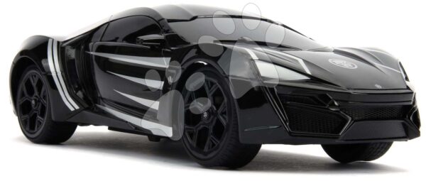 Távirányítós autó Marvel RC Black Panther Lykan 1:16 Jada fekete 29 cm hosszú 6 évtől gyerek játék webáruház - játék rendelés online Játékautók és szimulátorok | Távirányítós járművek