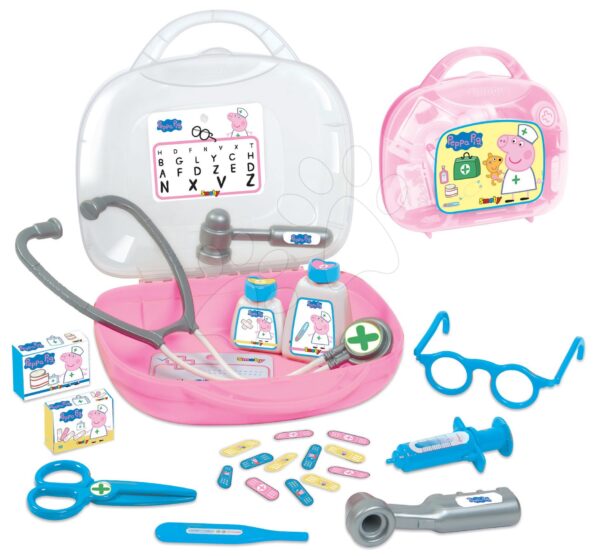 Orvosi koffer Peppa Pig Smoby 25 kiegészítővel gyerek játék webáruház - játék rendelés online Szerepjátékok | Orvosok és állatorvosok | Orvosi kocsik gyerekeknek