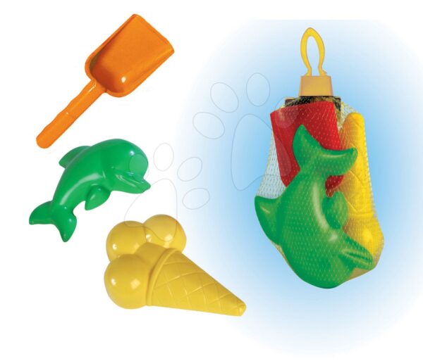 Dohány formák és kislapát szett 351 sárga-zöld gyerek játék webáruház - játék rendelés online Kerti játékok  | Homokozó játékok | Homokozó formák