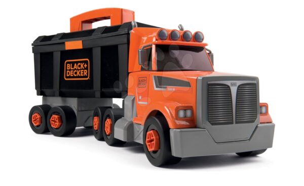 Kamion szerszámos bőrönddel Black&Decker Truck Smoby és 60 kiegészítővel