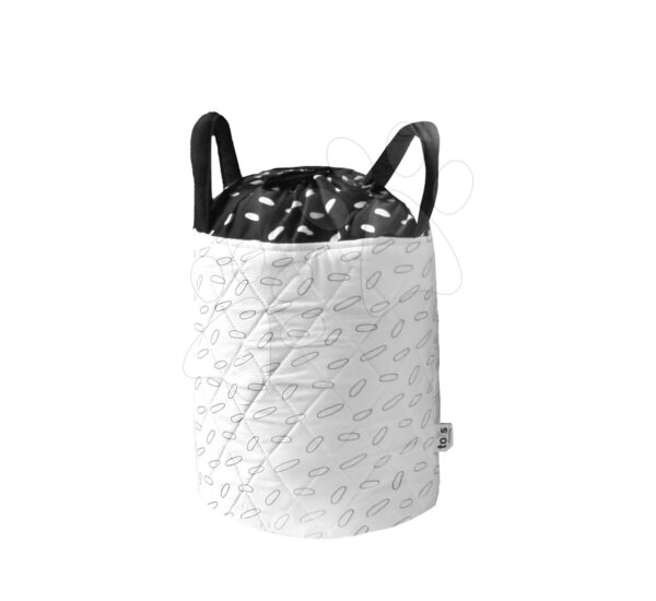 toTs-smarTrike textil kosár Levelek 400123 fekete-fehér gyerek játék webáruház - játék rendelés online Babakellékek | Pelenkák és pelenkázás | Kosarak és pelenkatárolók