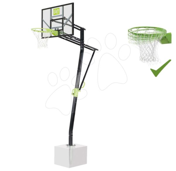 Kosárlabda konstrukció palánkkal és flexibilis kosárral Galaxy Inground Basketball Exit Toys acél talajba rögzíthető magasságilag állítható gyerek játék webáruház - játék rendelés online Kerti játékok  | Sport és kerti játékok | Rekreációs sport | Kosárlabda