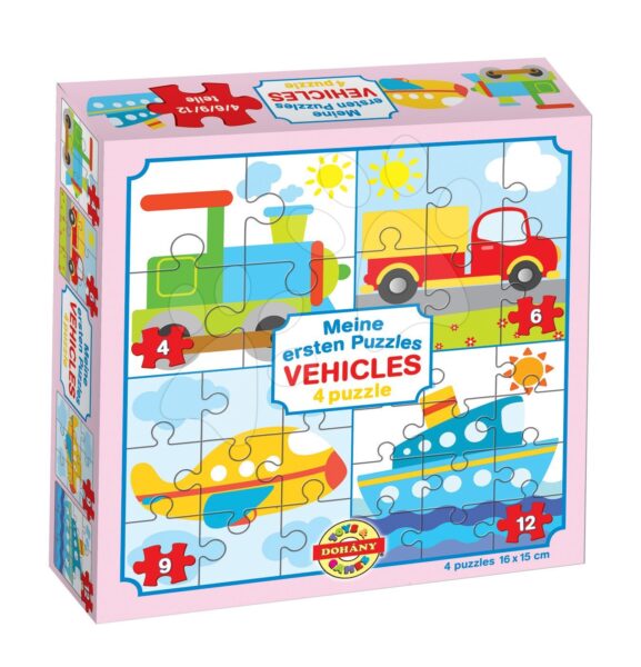 Dohány gyerek puzzle Én első puzzlem járművek 500-6 gyerek játék webáruház - játék rendelés online Bébijátékok | Érzékek és motorika fejlesztése   | Bébi puzzle