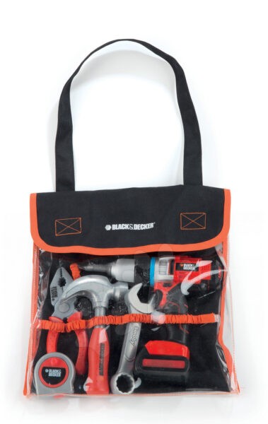 Smoby gyerek szerszámok táskában Black&Decker 50072 piros-fekete gyerek játék webáruház - játék rendelés online Barkácsolás