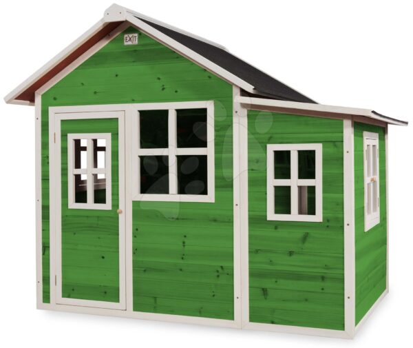 Házikó cédrusból Loft 150 Green Exit Toys tágas vízhatlan tetővel zöld gyerek játék webáruház - játék rendelés online Kerti játszóházak | Kerti játszóházak fából