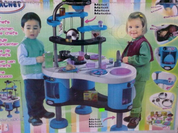 Smoby játékkonyha gyerekeknek Berchet 501086 kék gyerek játék webáruház - játék rendelés online Játékkonyhák | Elektronikus játékkonyhák