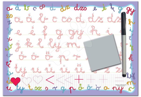 Oktató tábla kicsi ábécé Dohány 3 évtől gyerek játék webáruház - játék rendelés online Kreatív és didaktikus játékok | Rajzolás és festés