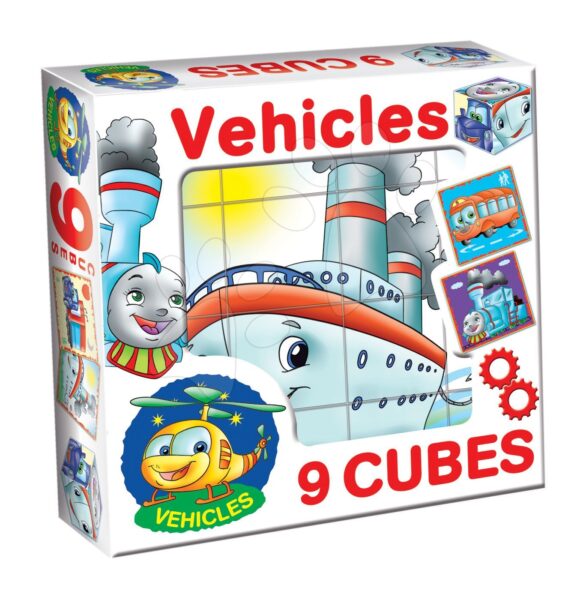 Dohány nagy játékkockák közlekedési eszközök 9 db 601-1 gyerek játék webáruház - játék rendelés online Építőjátékok | Mesekockák