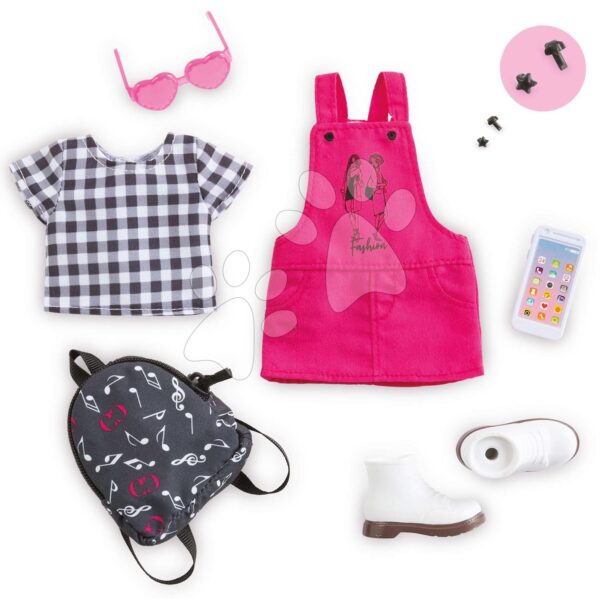 Ruha szett Pop Music & Fashion Dressing Room Corolle Girls 28 cm játékbabának 7 kiegészítő 4 évtől gyerek játék webáruház - játék rendelés online Játékbabák gyerekeknek | Játékbaba ruhák