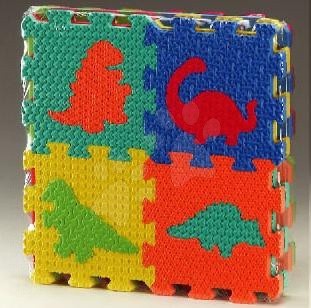 Lee habszivacs puzzle Dinoszauruszok négyzetek FM807N színes gyerek játék webáruház - játék rendelés online Puzzle és társasjátékok | Szivacs puzzle