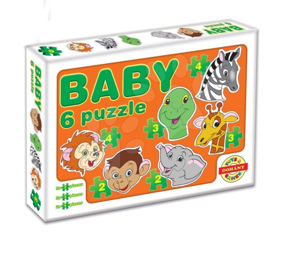 Dohány Baby puzzle egzotikus állatok 635-4 gyerek játék webáruház - játék rendelés online Bébijátékok | Érzékek és motorika fejlesztése   | Bébi puzzle