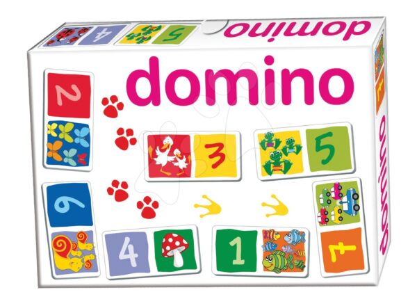 Dohány dominó gyerekeknek Számok 28 db 637-3 gyerek játék webáruház - játék rendelés online Puzzle és társasjátékok | Társasjátékok | Dominó és Lottó