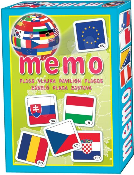 Dohány gyermek pexeso zászlókkal 637-9 gyerek játék webáruház - játék rendelés online Puzzle és társasjátékok | Társasjátékok | Memóriajátékok