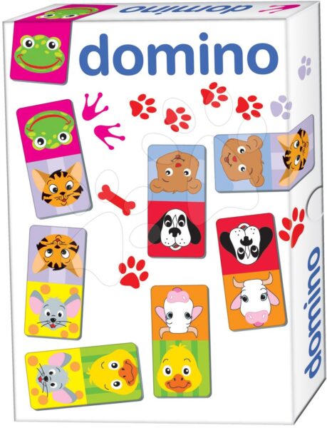 Dohány dominó gyerekeknek Állatkák 28 db 637 gyerek játék webáruház - játék rendelés online Puzzle és társasjátékok | Társasjátékok | Dominó és Lottó