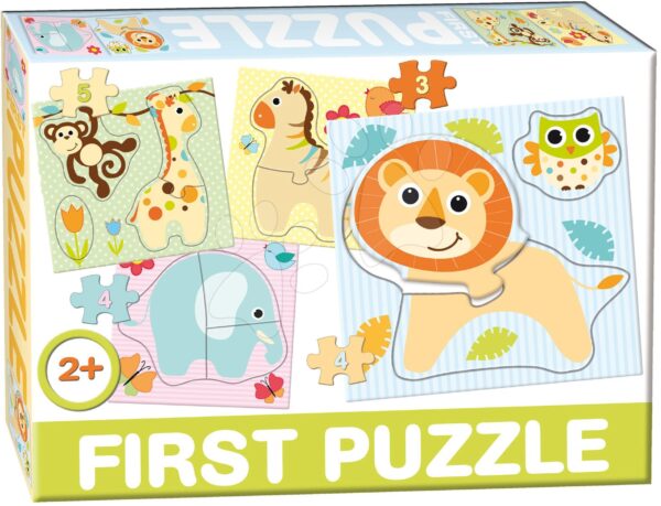 Dohány puzzle 4 képpel Baby First Safari 639-6 gyerek játék webáruház - játék rendelés online Bébijátékok | Érzékek és motorika fejlesztése   | Bébi puzzle