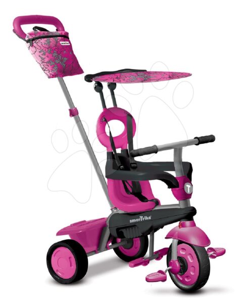smarTrike tricikli Vanilla Pink 4in1 Touch Steering rózsaszín napellenzővel 6702200 gyerek játék webáruház - játék rendelés online Tricikli | Triciklik 10 hónapos kortól