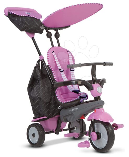 Tricikli smarTrike Shine Grey&Pink Touch Steering 6402202 kortól szürke-rózsaszín gyerek játék webáruház - játék rendelés online Tricikli | Triciklik 10 hónapos kortól