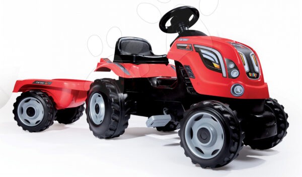 Smoby traktor Farmer XL 710108 piros gyerek játék webáruház - játék rendelés online Járművek gyerekeknek | Gyermekjárművek | Pedálos gyermekjárművek