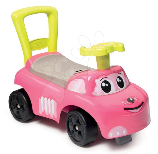 Smoby járássegítő bébitaxi Auto Pink Ride-on 2in1 rózsaszín 720518 gyerek játék webáruház - játék rendelés online Járművek gyerekeknek | Bébitaxik | Bébitaxik 10 hónapos kortól