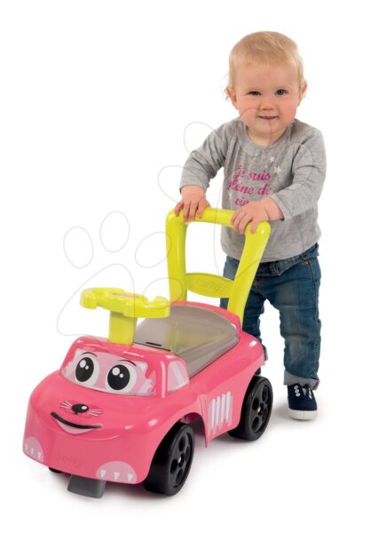 Smoby bébitaxi Auto Fille 2in1 443016 rózsaszín gyerek játék webáruház - játék rendelés online Bébijátékok | Járássegítők