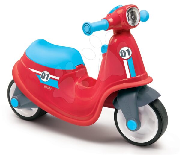 Smoby bébitaxi robogó reflektorral Scooter Red piros 721003 gyerek játék webáruház - játék rendelés online Járművek gyerekeknek | Bébitaxik | Bébitaxik 18 hónapos kortól